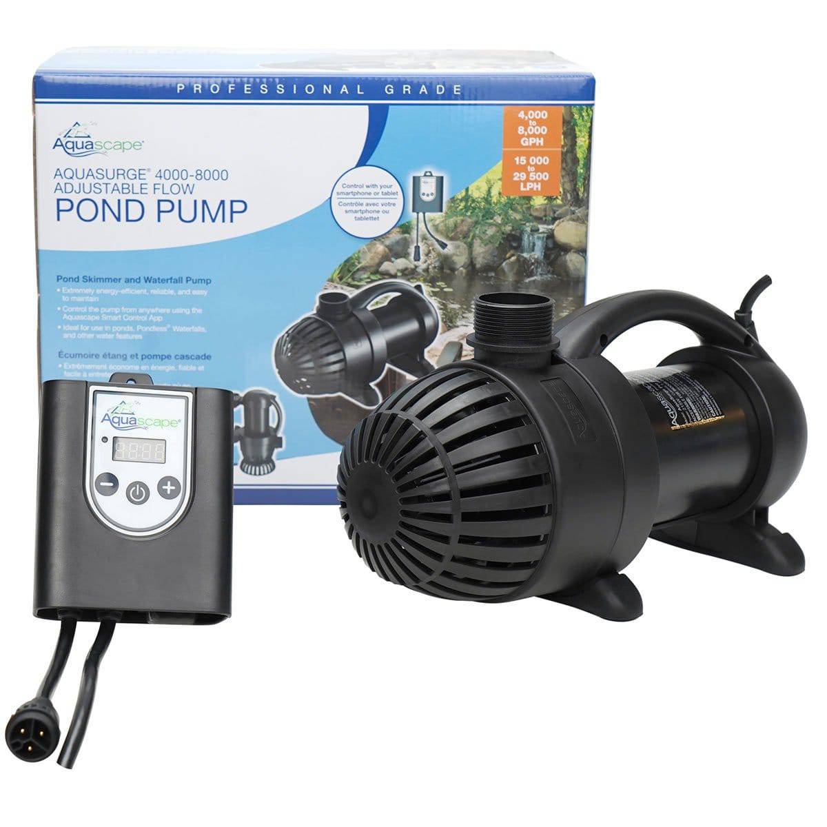 Aquascape AquaSurge PRO 4000-8000 Adjustable Flow Waterfall Pump - G2 ***DISCONTINUED***