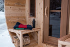 Premium 7'x 8' Barrel Sauna With 2' Porch