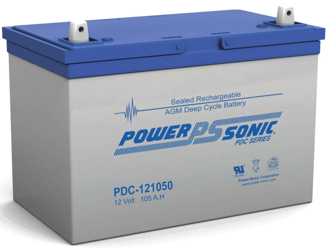Power-Sonic 12V 105Ah AGM Deep Cycle Battery