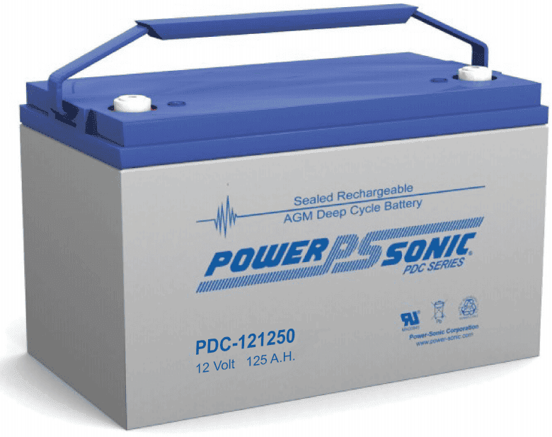 Power-Sonic 12V 125Ah AGM Deep Cycle Battery