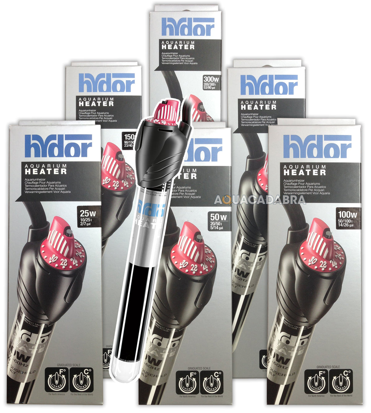 Hydor Theo Shatterproof Aquarium Heaters - Multiple Watt Options