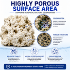 Aquacadabra Ocean Reef Rock 20kg Natural Reef & Cichlid Aquarium Decoration