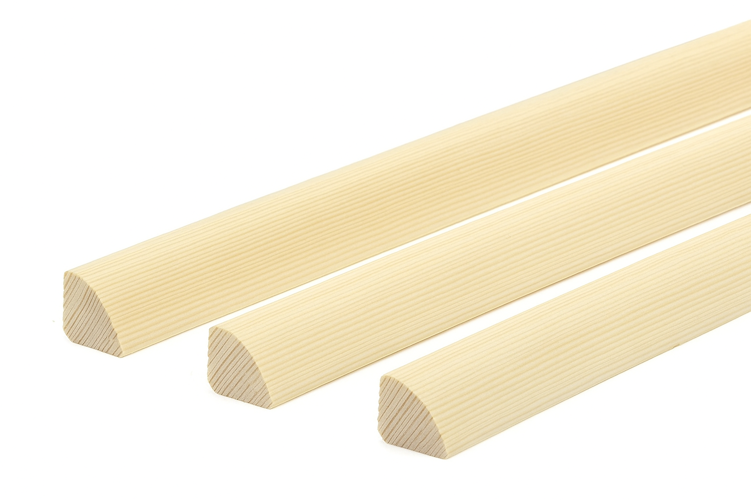 Pine Wood Quadrant Trim 10 MM 12 MM 20 MM x 1 M & 2.4 M Length Natural Moulding Decorative Flooring Edge Beading Strip