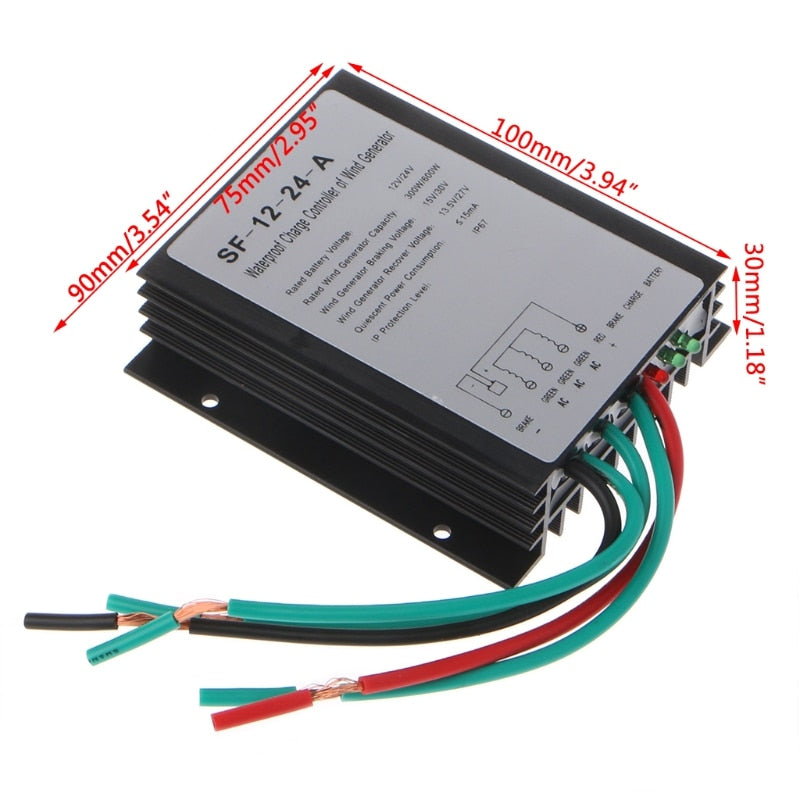 Wind Turbine Controller - Max 600 W / 12 / 24 V