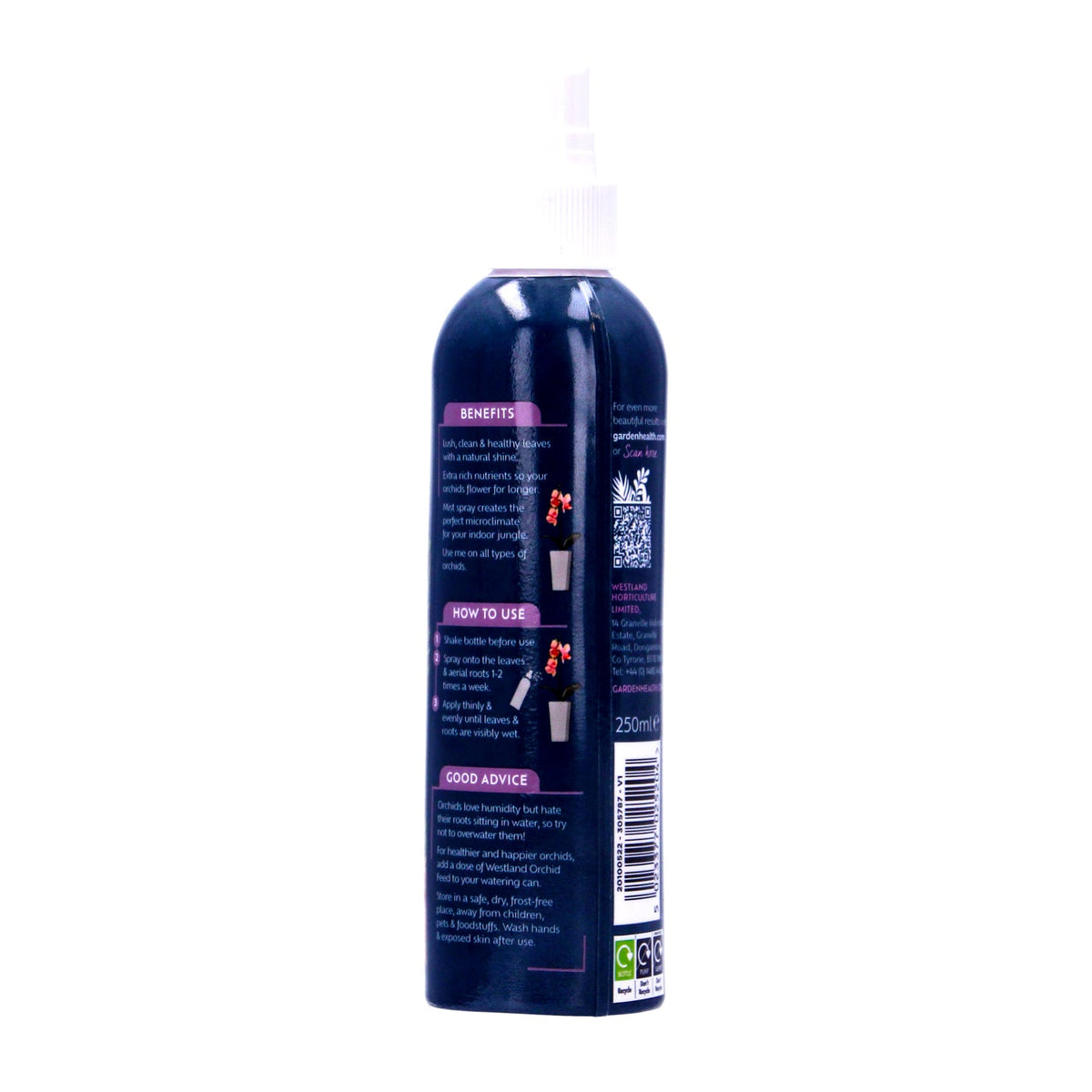 Westland Orchid Mist Spray 250ml - Nutrient-Rich Hydration