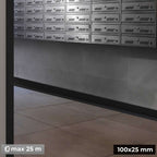 Premium Flexible PVC Skirting Board 100x25mm 810-L100
