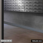Premium Flexible PVC Skirting Board 100x25mm 810-L100