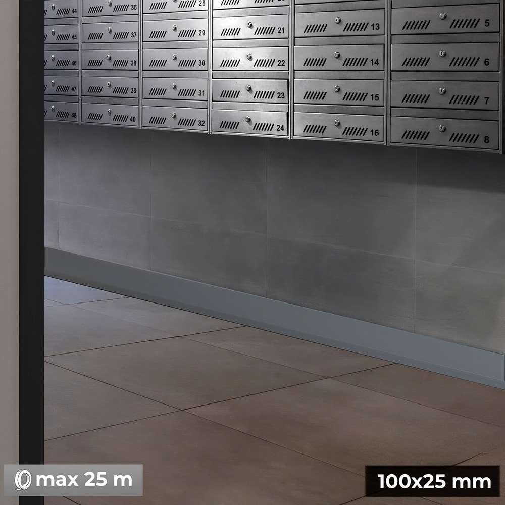Premium Flexible PVC Skirting Board 100x25mm 810-L100