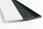1m & 2.5m Length – PVC Plastic Flat Bar Black White Anthracite Strip TW