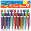 Glitter Tubes Assorted Colours | Shaker Pots Art & Craft | 27 Pack