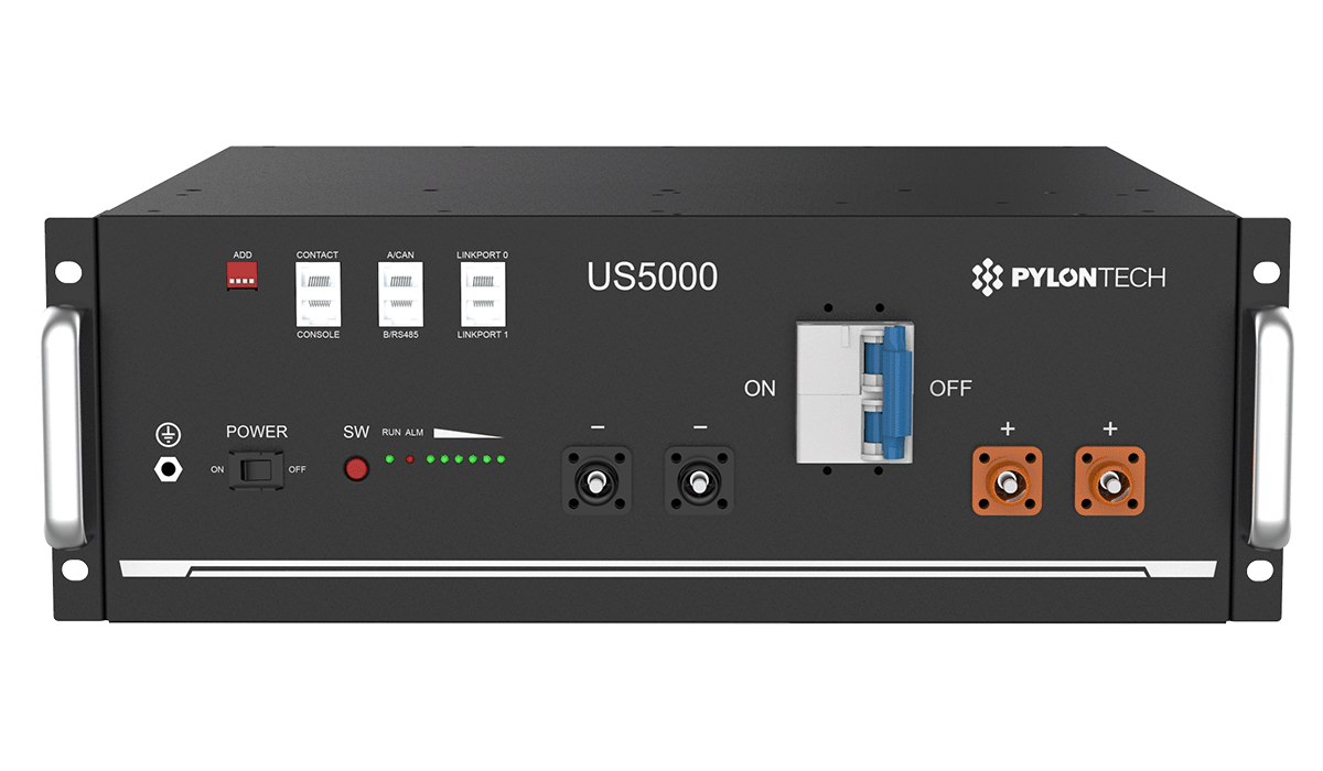 Pylontech US5000-B 48V 100Ah 4.8kWh Rack Mounted Lithium Battery Module