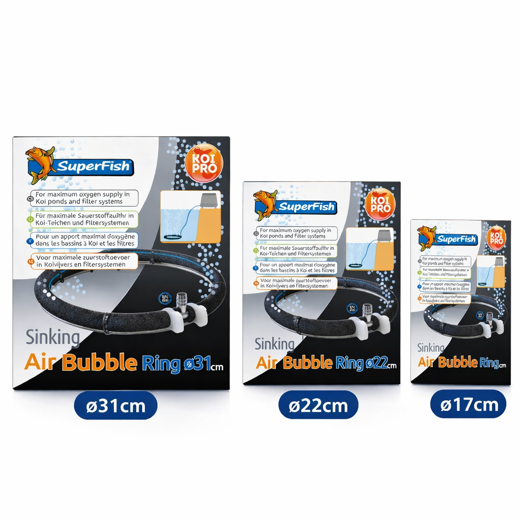 Superfish Sinking Air Bubble Ring - Pond & Aquarium Aeration Oxygen Diffuser