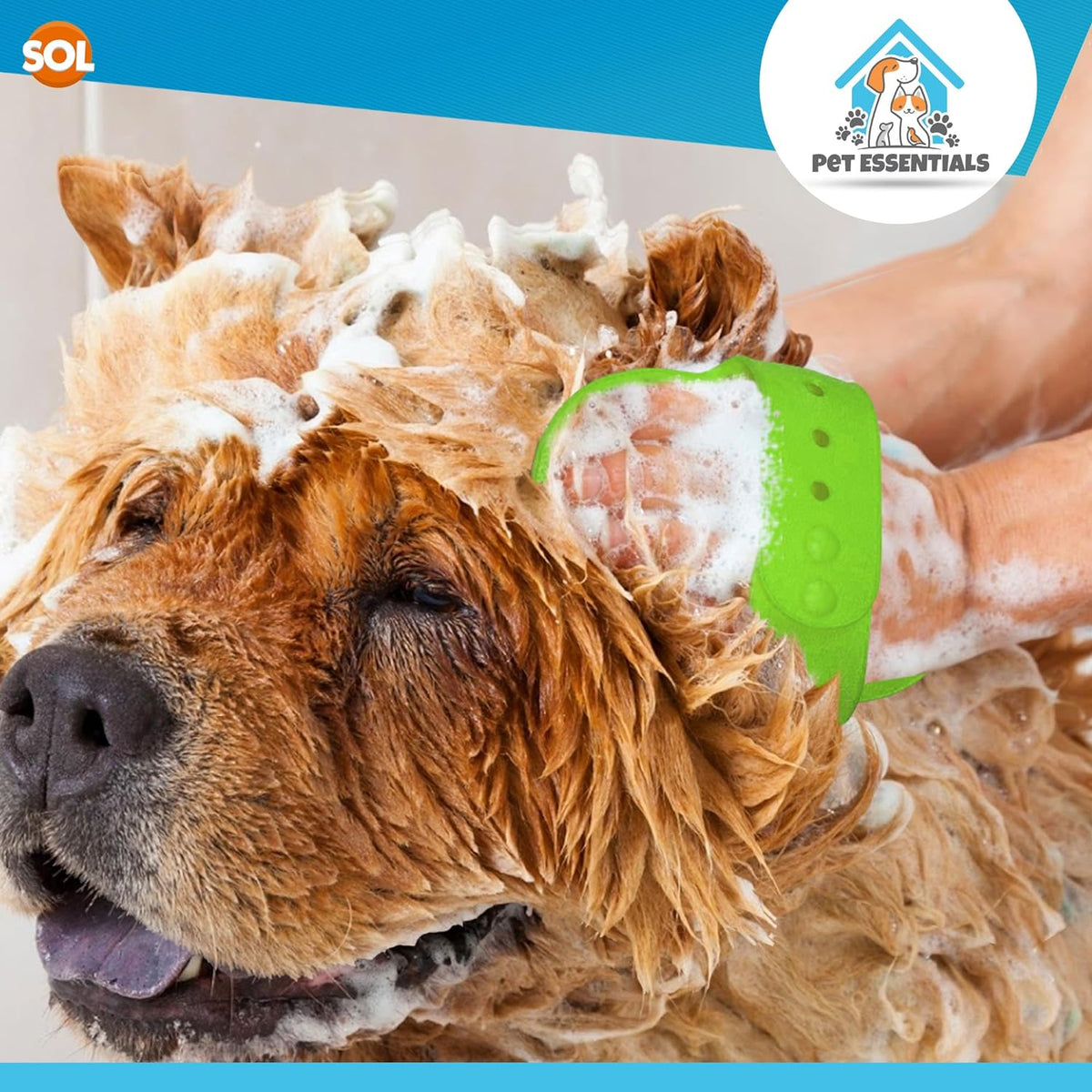 Dog Grooming Mitt Glove Brush Cat Hair Remover Deshedding