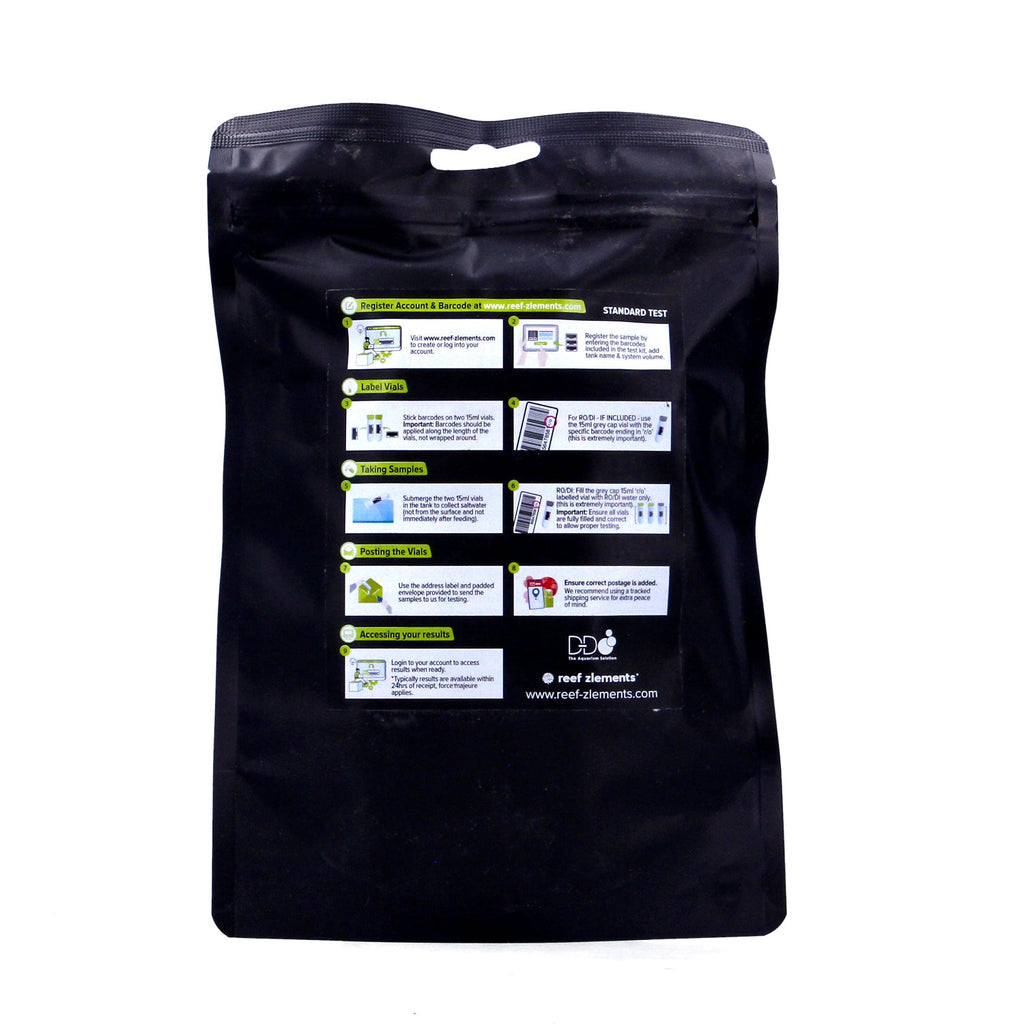 Reef Zlements ICP Test Pack - Saltwater and RO Water