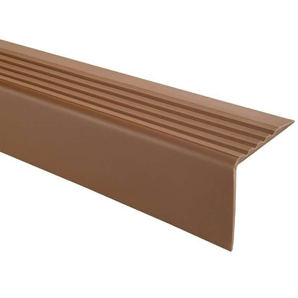 50x42mm PVC Flexible Stair Nosing 730-RGP - Cayrus World of Finishing #color_brown