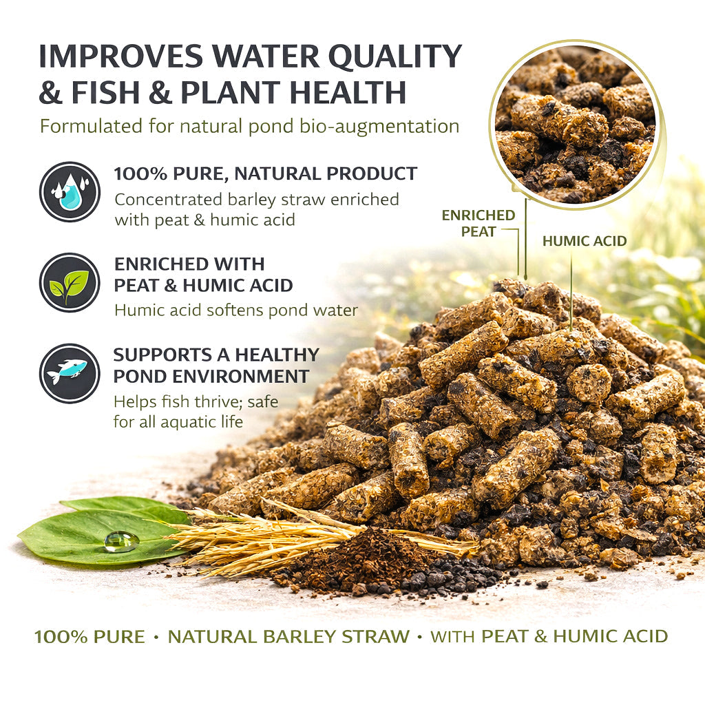 Microbe-Lift Barley Straw Pellets Plus 1Kg Pond Water Treatment