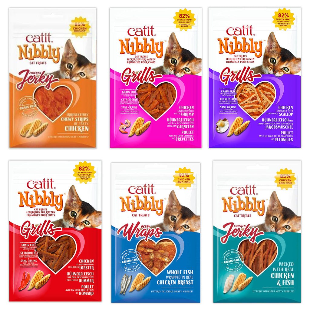 Catit Nibbly Jerky/Wraps/Grills Cat Treats