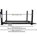 Atlas PRO8000 Portable Hobbyist 4 Post Lift 8000 lb. Capacity