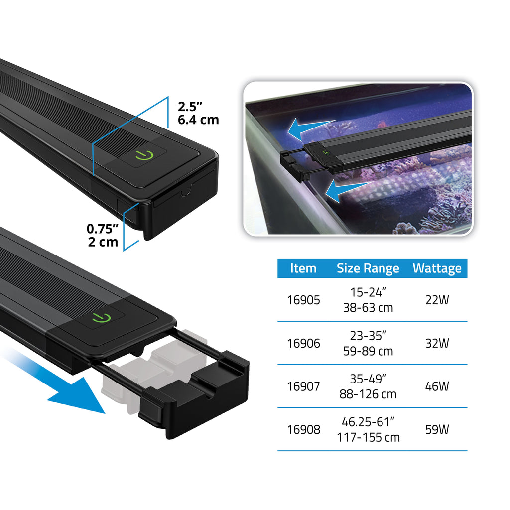 Fluval Reef 4.0 LED Aquarium Light, App-Controlled
