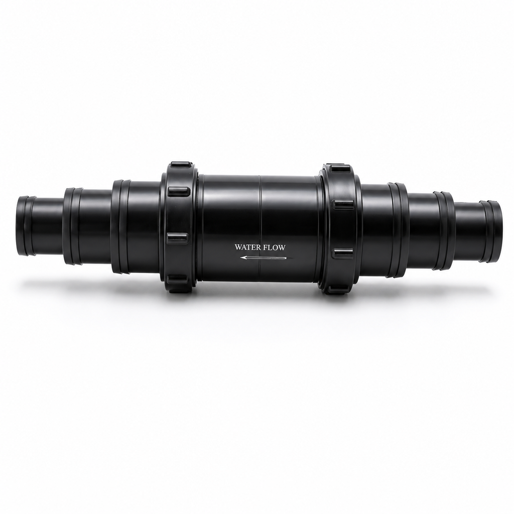 Inline Non-Return Valve & 50mm Hosetails
