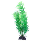 Green Plastic Aquarium Decoration Plants 10cm (Pack of 6)