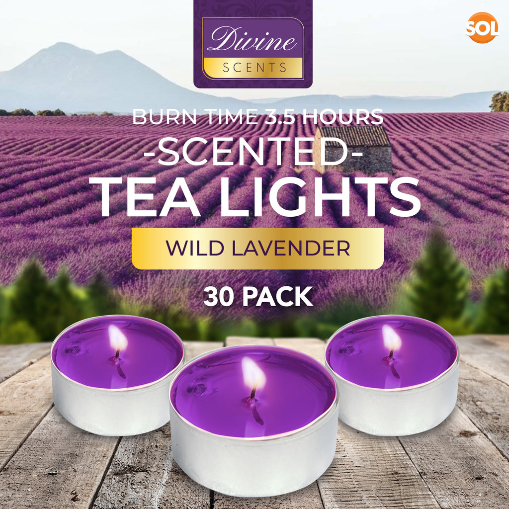 Scented Tea Light Candles | 4 Hour Burn Fragrance | 15-30 Pack