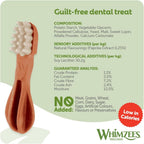 Whimzees Natural Daily Dog Dental Care Chews Treats – Multi Shapes & Sizes