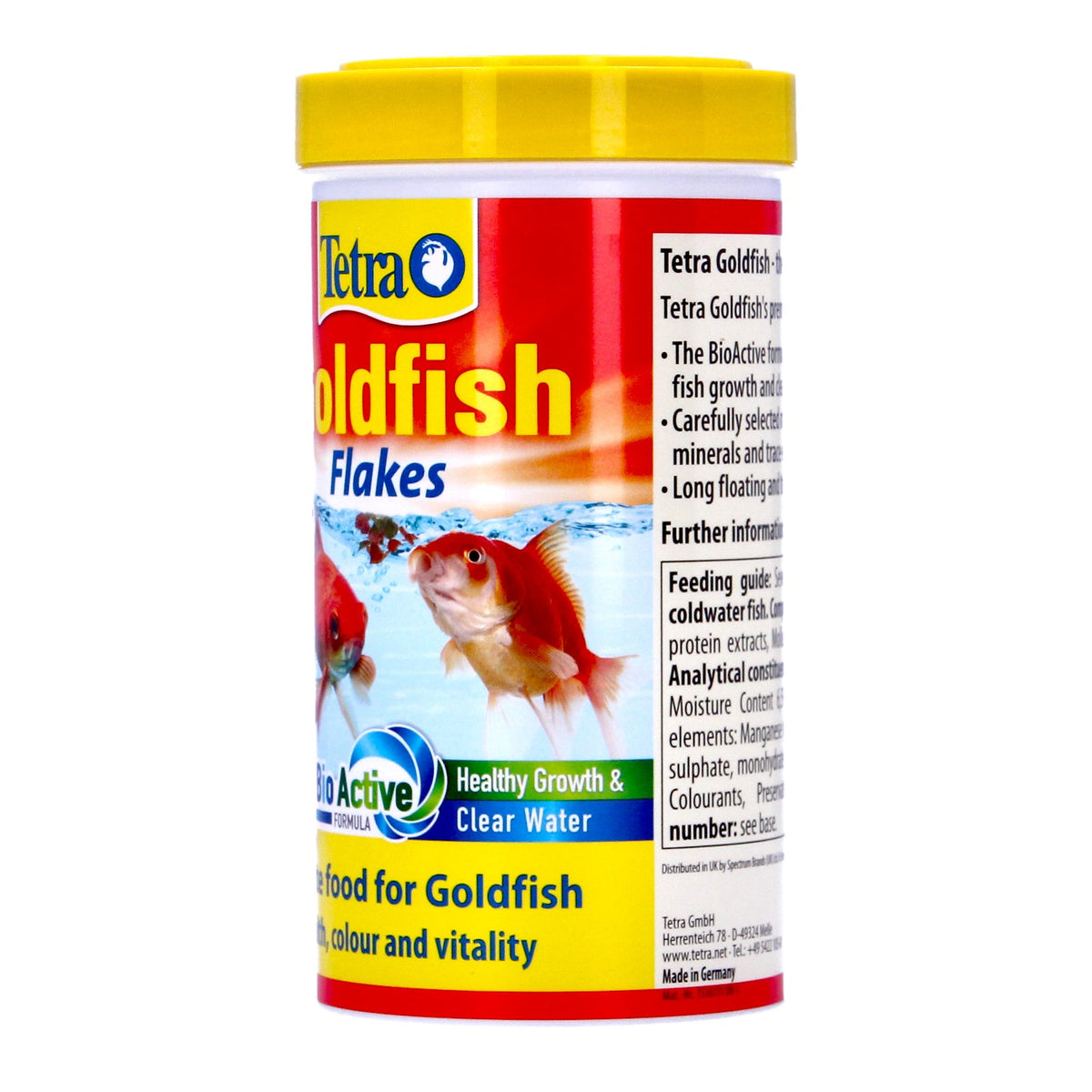 TetraFin Goldfish Flakes 100g Tub - Balanced Nutrition