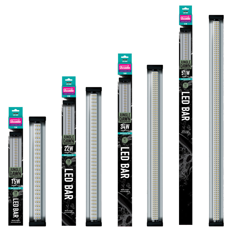 Arcadia Jungle Dawn Full-Spectrum LED Bars