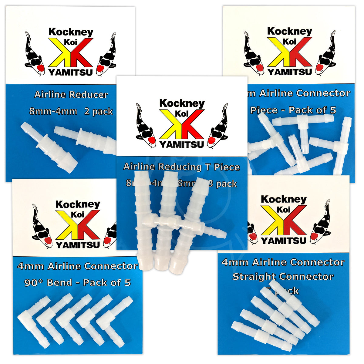 Kockney Koi 4mm/8mm Airline Connectors