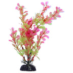 Multicoloured Plastic Aquarium Decoration Plants 10cm (Pack of 6) (Reward)
