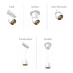 RAB ARCRM 10W 785 Lumens Semi-Recessed Downlight Track Head, White