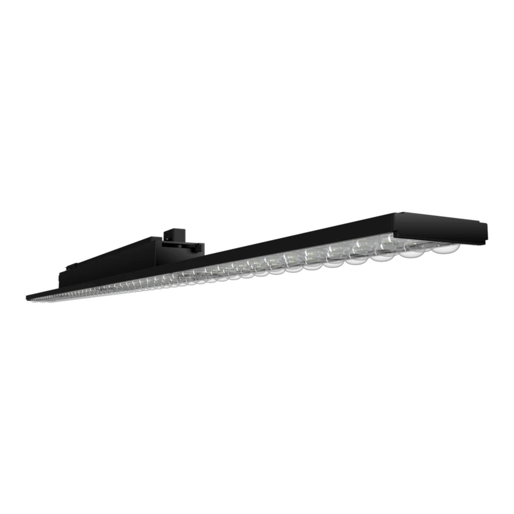 RAB TKBEAM4B 4ft Linear Track Head, H-Type, Black, Selectable CCT, 8190 Lumens, 90° Optics