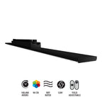 RAB TKBEAM4B 4ft Linear Track Head, H-Type, Black, Selectable CCT, 8190 Lumens, 90° Optics