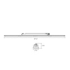 RAB TKBEAM4B 4ft Linear Track Head, H-Type, Black, Selectable CCT, 8190 Lumens, 90° Optics