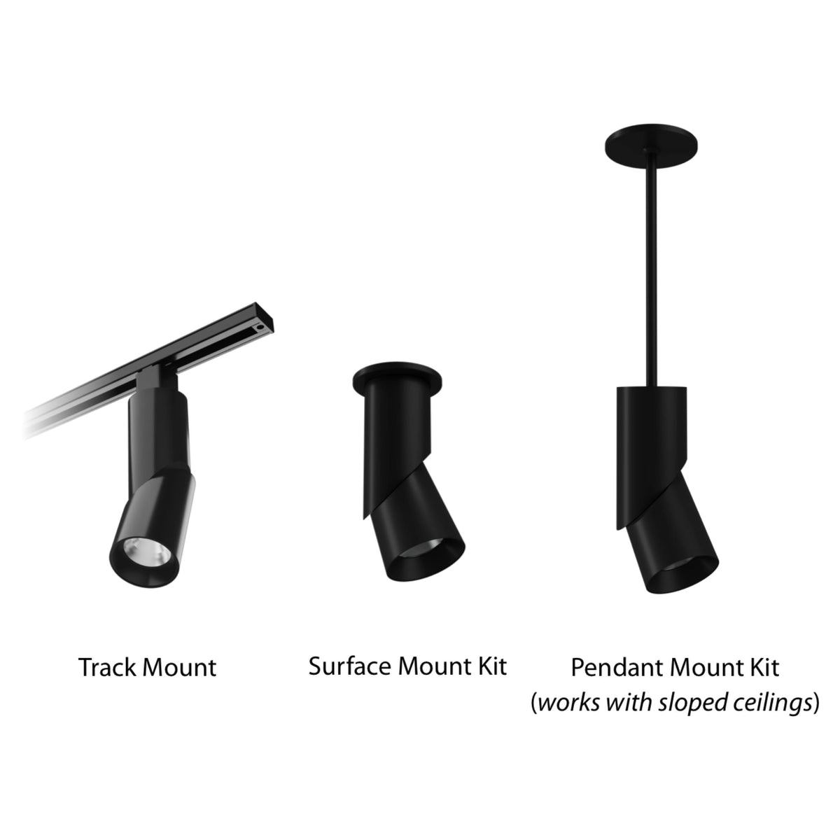 RAB Pivot Track Head, H-Type, White, Selectable CCT, 1765 Lumens, 36° Optics