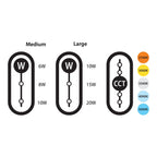 RAB Pivot Track Head, H-Type, White, Selectable CCT, 890 Lumens, 36° Optics