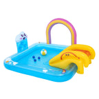 Rainbows 'n' Rays Inflatable Paddling Pool with Play Centre