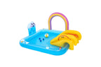 Rainbows 'n' Rays Inflatable Paddling Pool with Play Centre