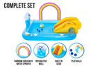 Rainbows 'n' Rays Inflatable Paddling Pool with Play Centre