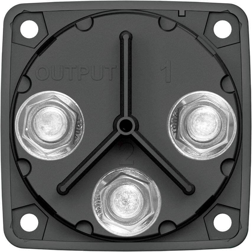 Blue Sea 300A Black Mini m-Series 4 Position (OFF/1/2/1+2) Battery Selector Switch