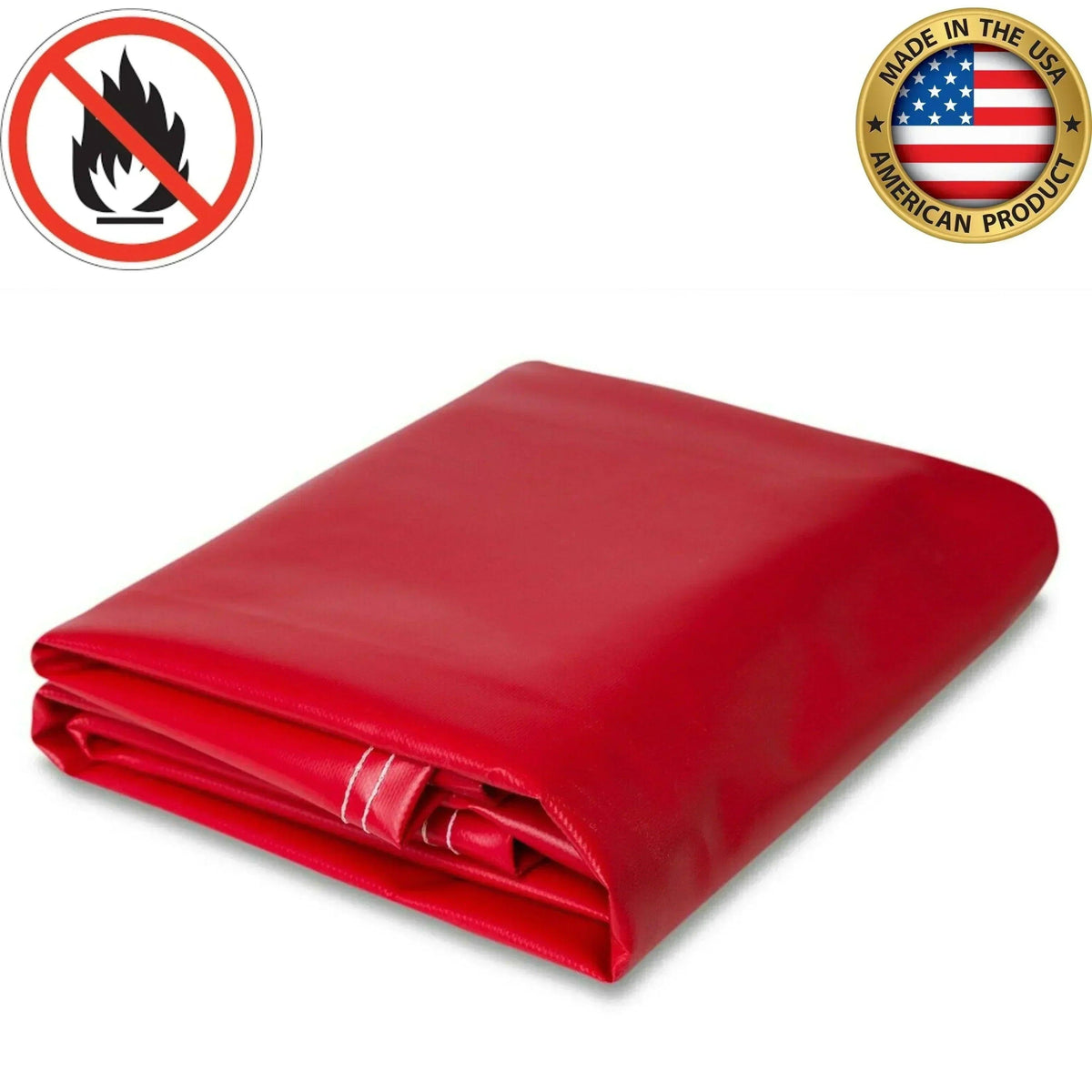 18 oz. Flame Retardant Vinyl Tarp - Red - 20' x 30'
