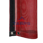 Red 8 oz. Medium Duty Vinyl Coated Mesh Tarp by ShadeMax®