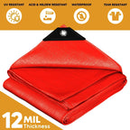 Red Poly Tarp 8' x 10'