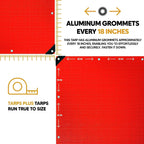 Red Poly Tarp 10' x 10' - Case of  10