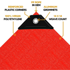 Red Poly Tarp 10' x 16' - Case of  6