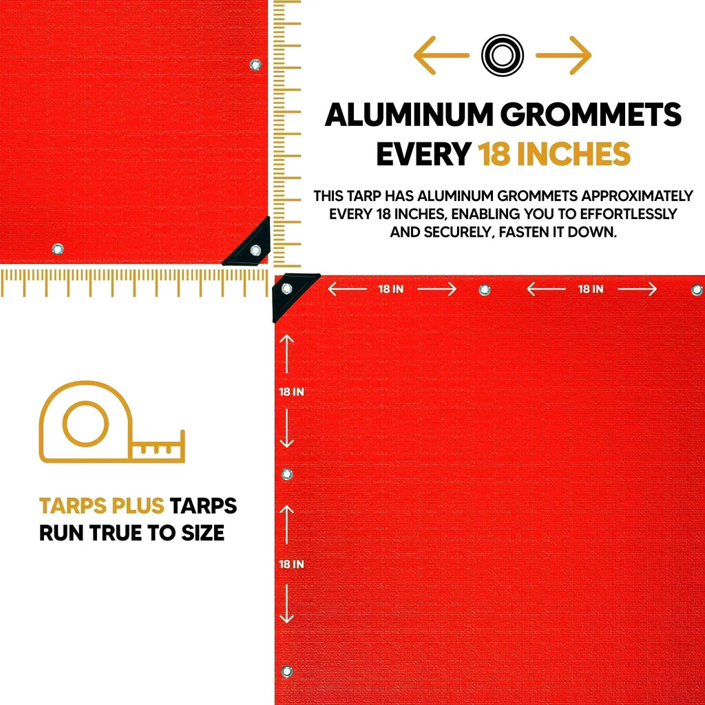 Red Poly Tarp 14' x 20' - Case of  3