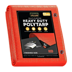 Red Poly Tarp 30' x 30' - Case of  1