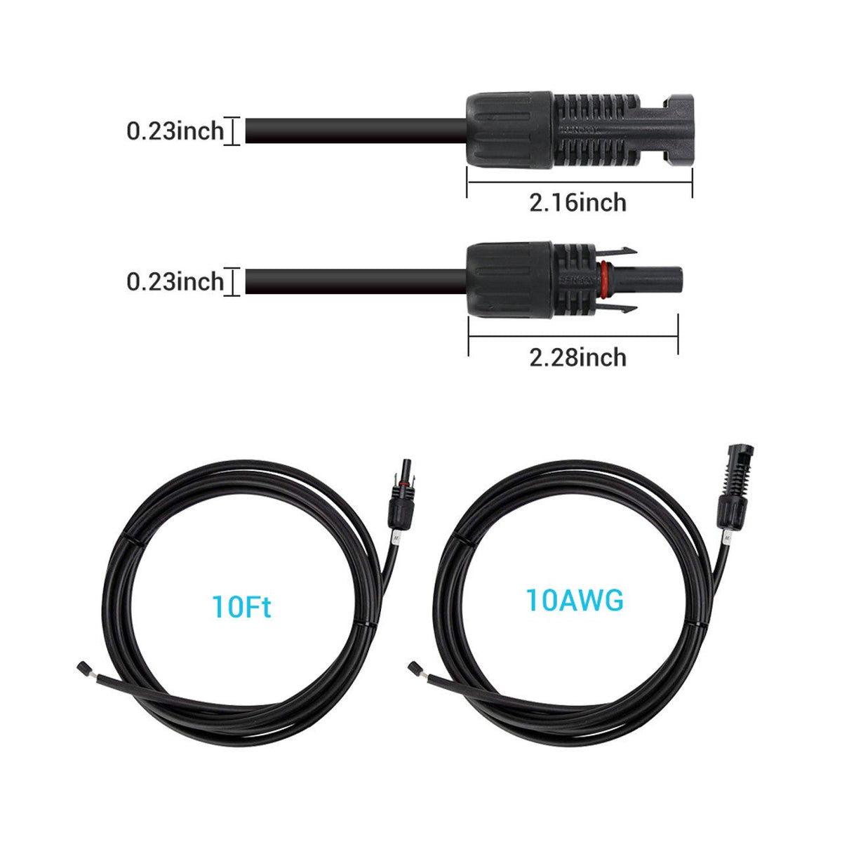 Renogy 10 AWG Solar Panel to Charge Controller Adaptor Kit - Off Grid Stores