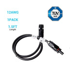 Renogy 12AWG Solar Panel Extension Cable with Male to Female Solar Connectors (Single) - Off Grid Stores